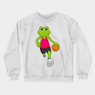 Frog Basketball player Basketball Crewneck Sweatshirt